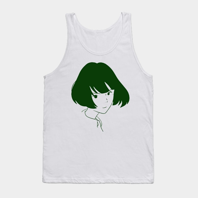 Tatami Galaxy Anime Akashi Tank Top by Fabiloxxo